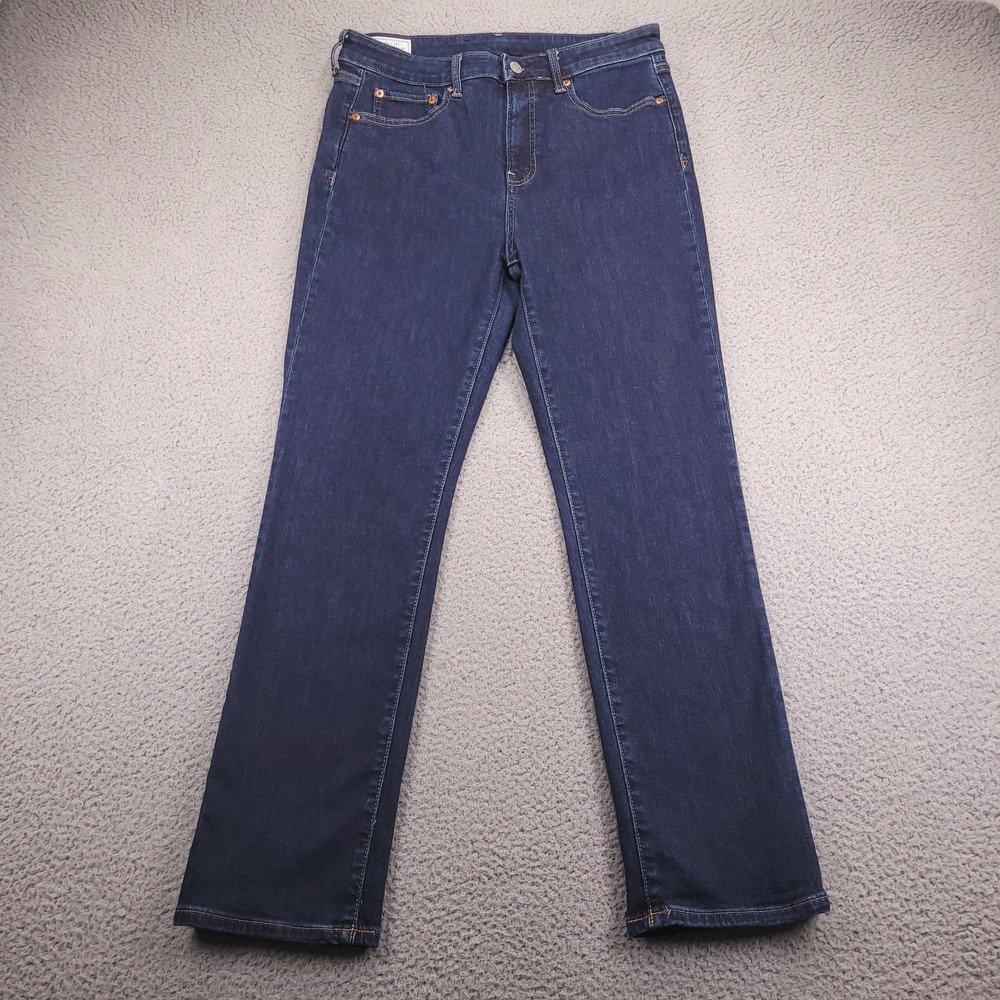 GAP Jeans Womens Size 30/10 Short Classic Straight High Rise Dark Indigo Wash